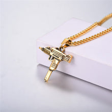 Load image into Gallery viewer, AYAR TECHNOLOGY U7 UZI GUN Shape Pendant Necklace