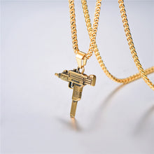 Load image into Gallery viewer, AYAR TECHNOLOGY U7 UZI GUN Shape Pendant Necklace