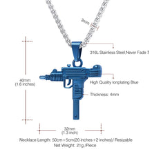 Load image into Gallery viewer, AYAR TECHNOLOGY U7 UZI GUN Shape Pendant Necklace