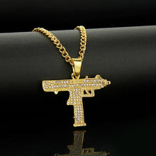Load image into Gallery viewer, AYAR TECHNOLOGY Gold Necklace Uzi Gun