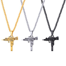 Load image into Gallery viewer, AYAR TECHNOLOGY U7 UZI GUN Shape Pendant Necklace