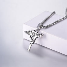 Load image into Gallery viewer, AYAR TECHNOLOGY U7 UZI GUN Shape Pendant Necklace