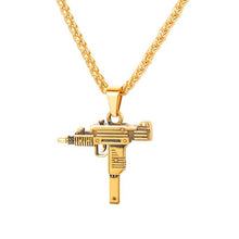 Load image into Gallery viewer, AYAR TECHNOLOGY U7 UZI GUN Shape Pendant Necklace