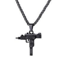 Load image into Gallery viewer, AYAR TECHNOLOGY U7 UZI GUN Shape Pendant Necklace