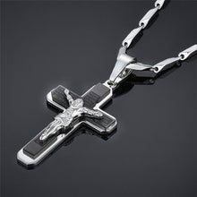 Load image into Gallery viewer, AYAR TECHNOLOGY Mens Gold Cross Chain Male Necklace
