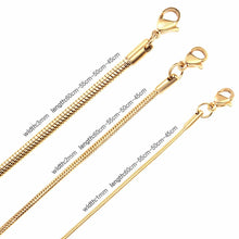 Load image into Gallery viewer, AYAR TECHNOLGY LUXUSTEEL Gold/Silver Filled Snake Chain Necklace